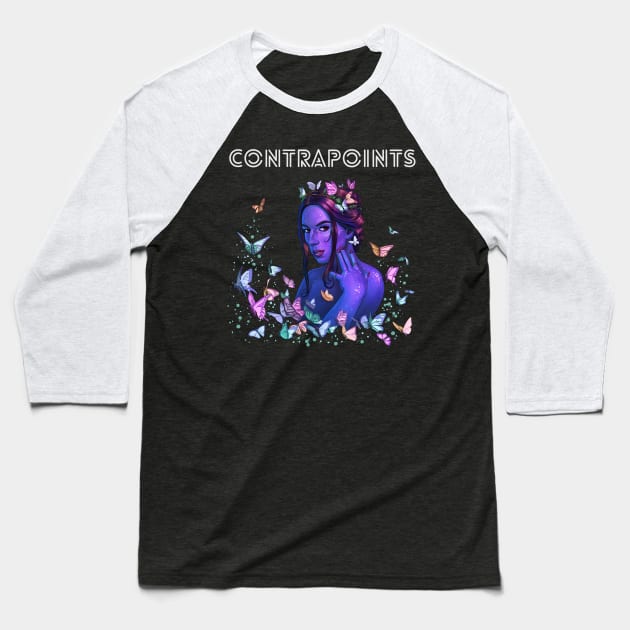 Butterfly Queen Contra Cutout Baseball T-Shirt by Skutchdraws